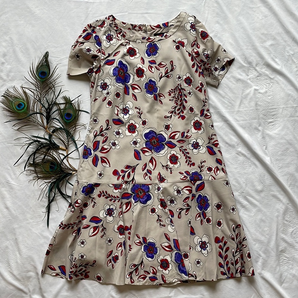 Banana Republic Shift Dress with Flare Bottom and Floral Print